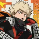 Katsuki_boyfriend's AI avatar with dynamic vector art style, embodying friendly AI chat capabilities