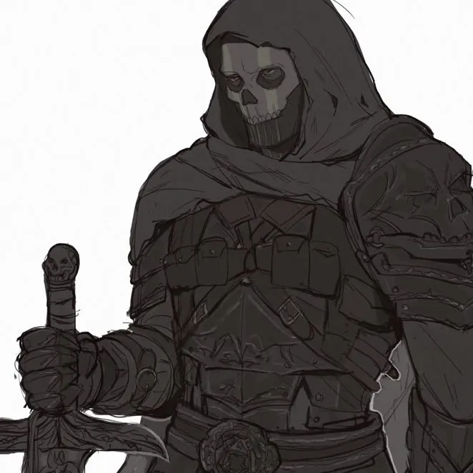 AI character Ghost's avatar for roleplay and 1v1 chat services