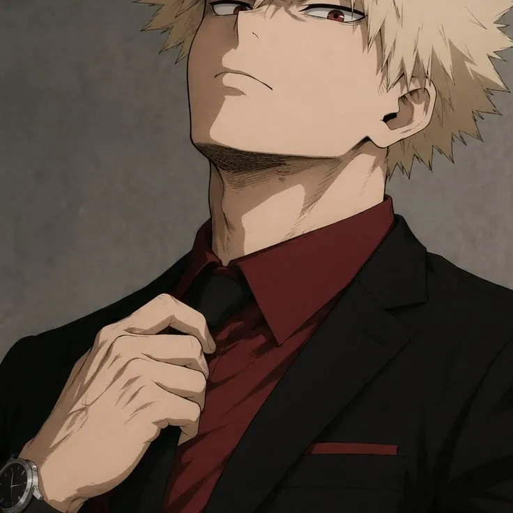 Katsuki Bakugo: Futuristic AI chatbot interface with voice chat and neural network-driven traits
