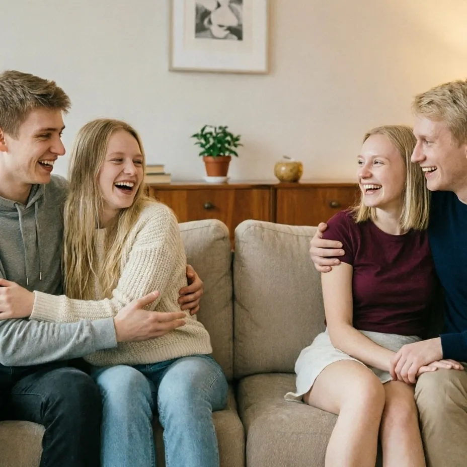 Two Couples: Chat with our AI box, ready for chatbot online free and ask ai anything you want.