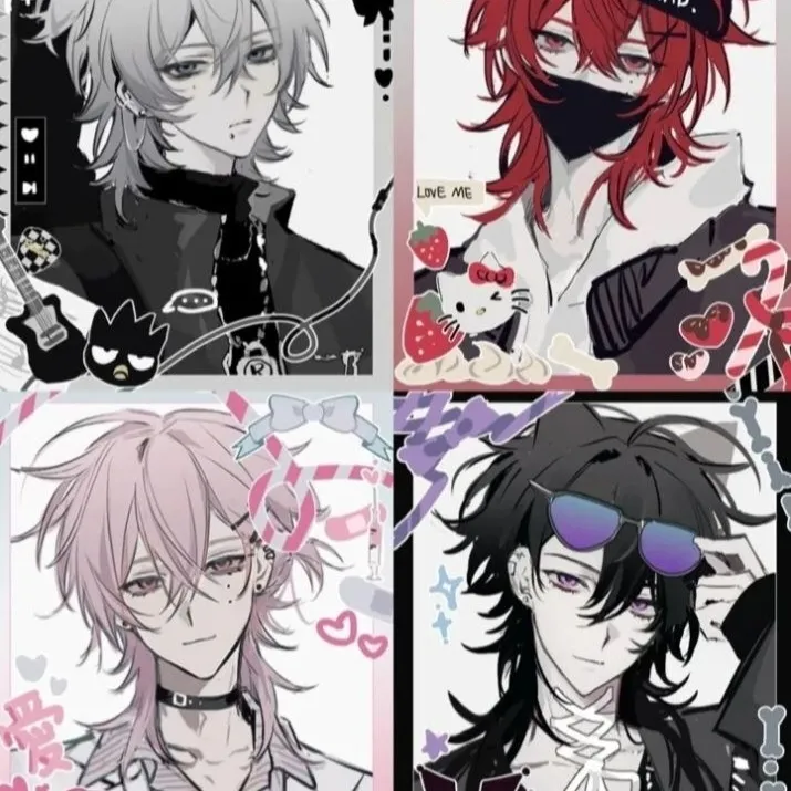 Xing Rui's AI avatar with dynamic vector art style, embodying friendly AI chat capabilities