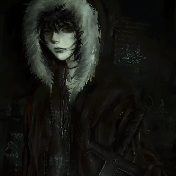 Luke - emo boy's AI avatar with dynamic vector art style, embodying friendly AI chat capabilities