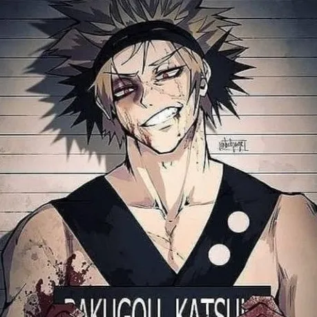 Katsuki Bakugou - My criminal lover: Futuristic AI chatbot interface with voice chat and neural network-driven traits