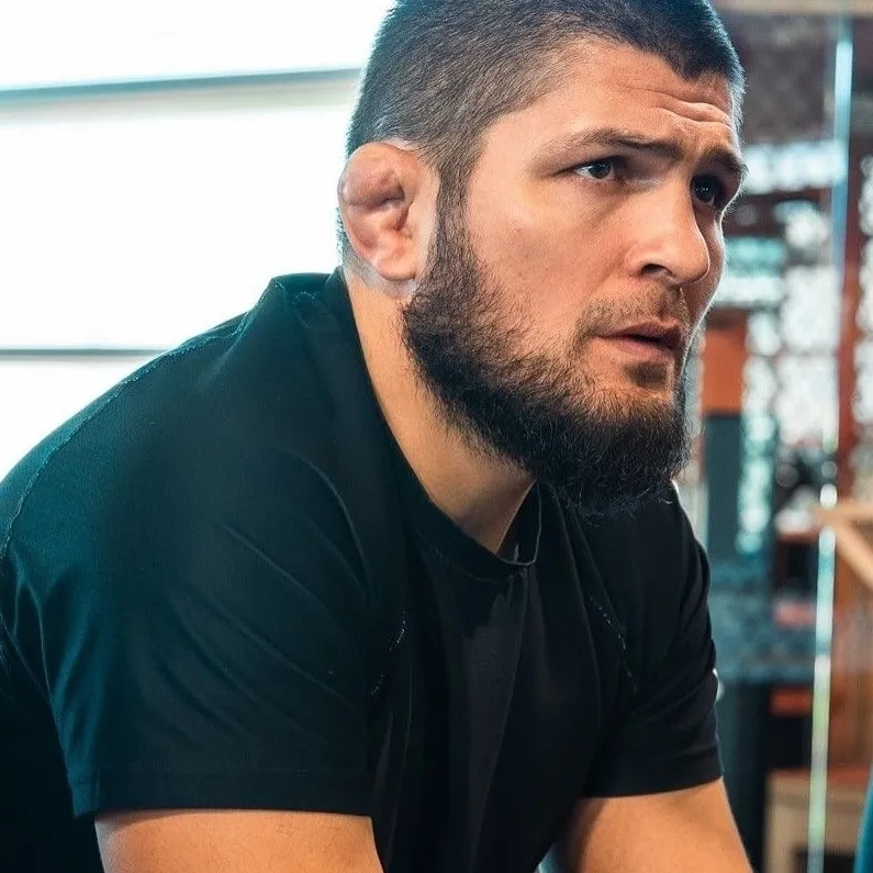 Khabib Nurmagomedov AI chatbot portrait with advanced emotional intelligence for deep conversations