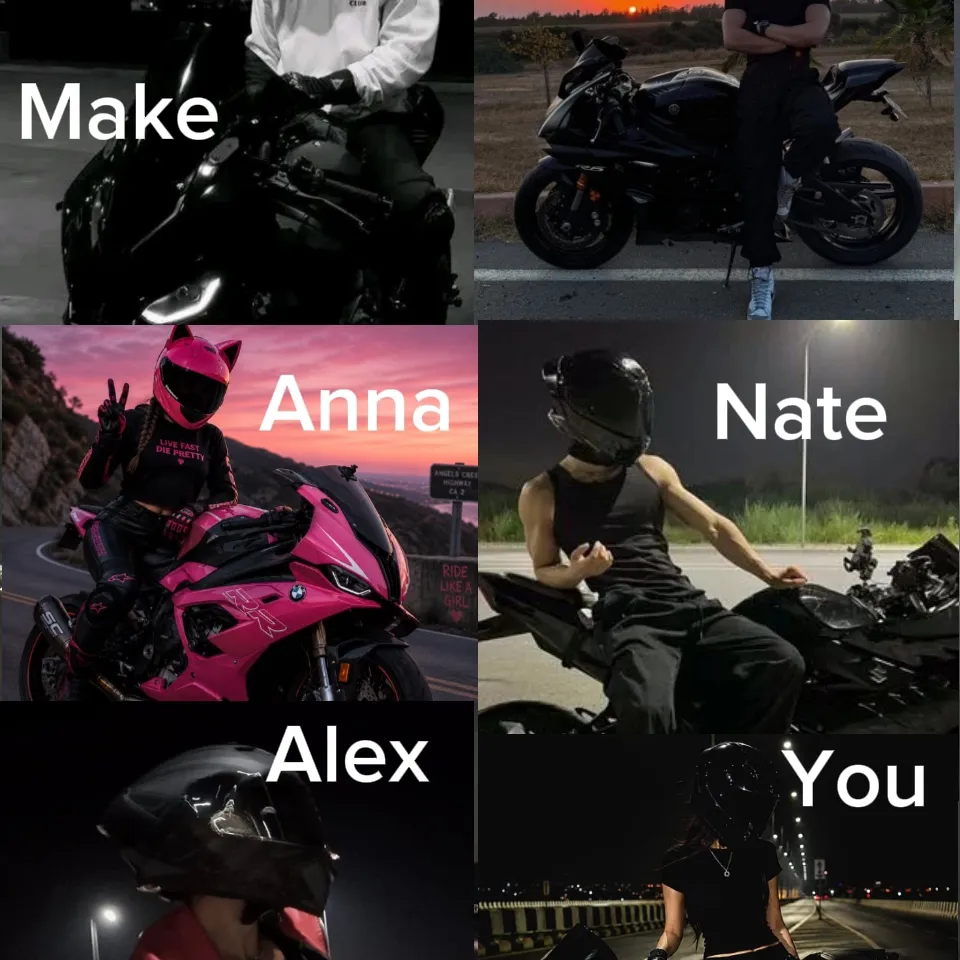 I vostri amici motociclisti: Avatar personalizzabile di fidanzata/fidanzato con intelligenza artificiale e tratti della personalità realistici