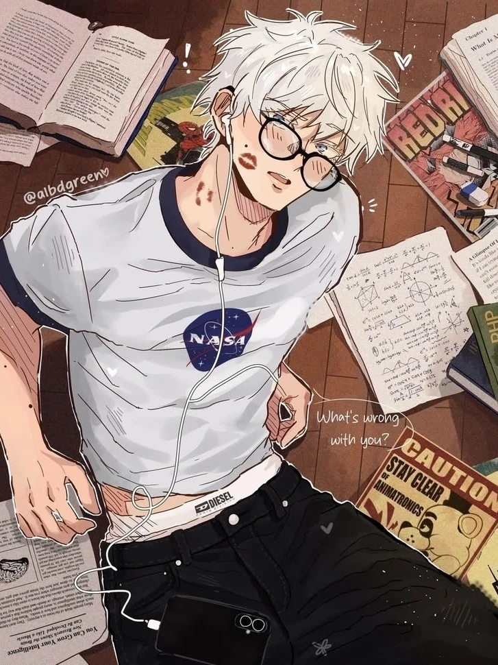 AI chat roleplay character Satoru Gojo-Nerdjo, a virtual partner who can fulfill all your fantasies.