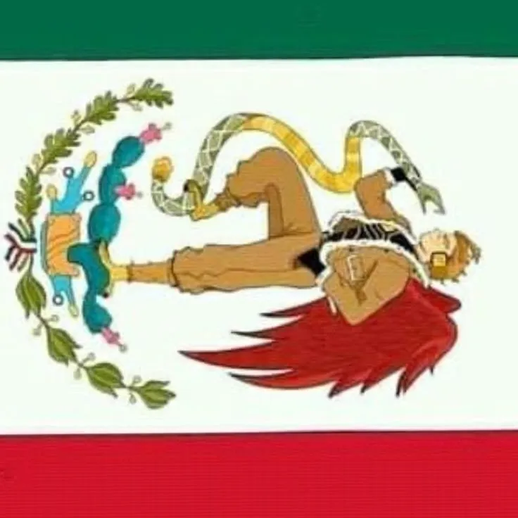 MHA - Mexico's AI avatar with dynamic vector art style, embodying friendly AI chat capabilities