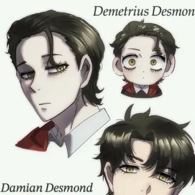 Demetrius Desmond: Futuristic AI chatbot interface with voice chat and neural network-driven traits