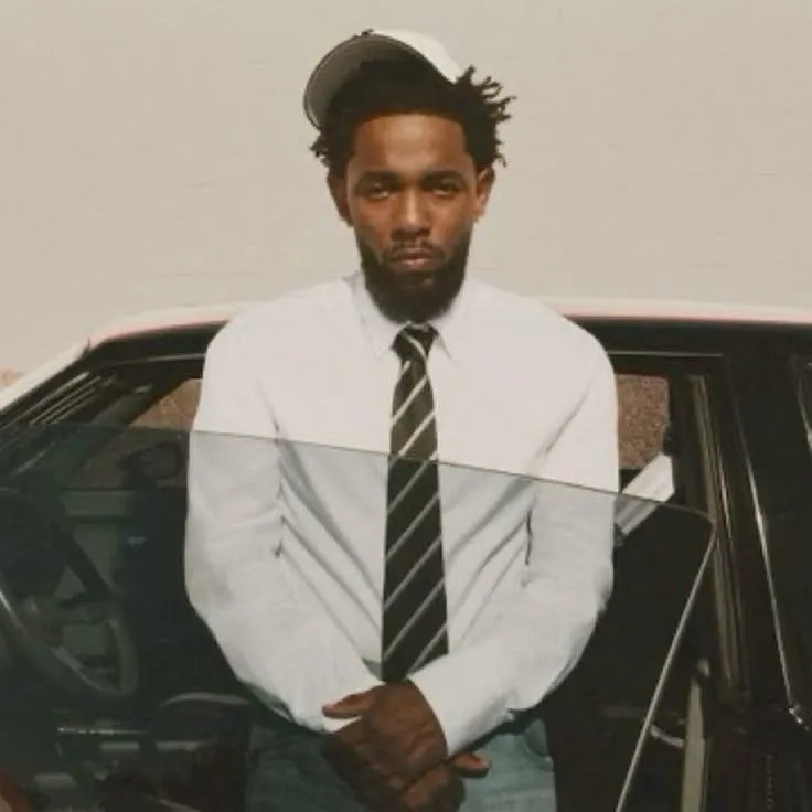Minimalist Kendrick Lamar avatar for google chat integration, featuring adaptive emotional expressions