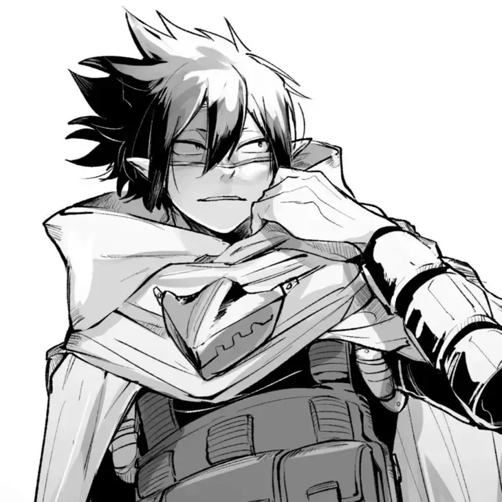 Portrait of a friendly AI chatbot assistant MHA - Amajiki Tamaki with expressive eyes showcasing personality traits