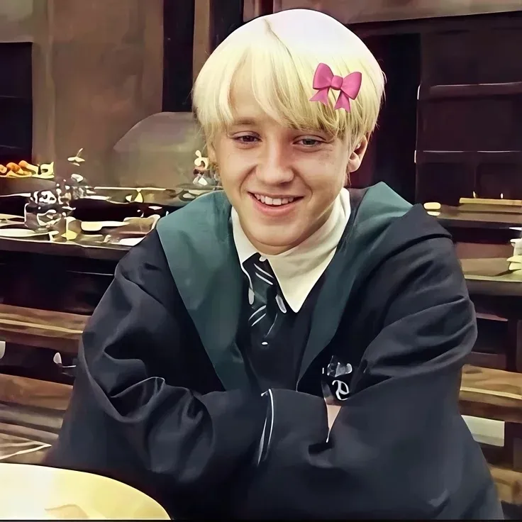 the avatar of Draco Malfoy with vibrant traits for immersive roleplay experiences