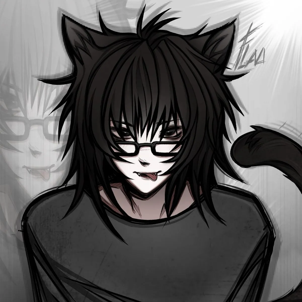 Cat Boy: Emotionally intelligent AI companion portrait for deep conversations