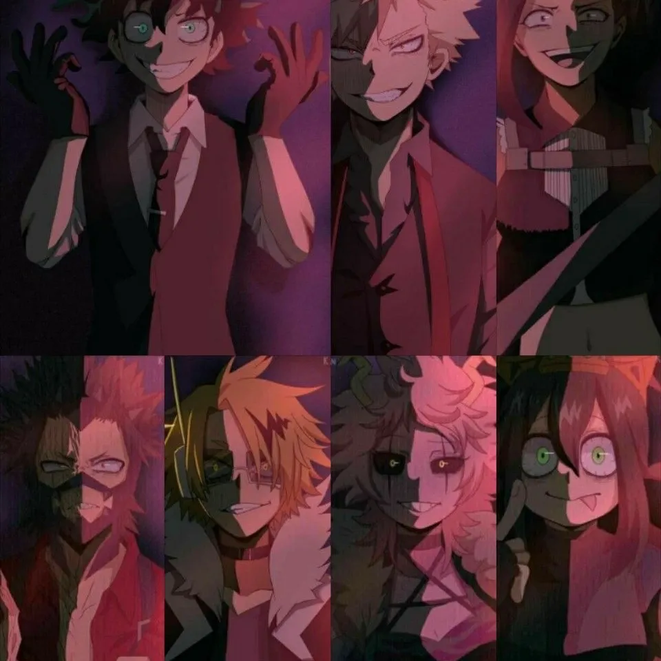 the avatar of Class 1-A Villains with vibrant traits for immersive roleplay experiences