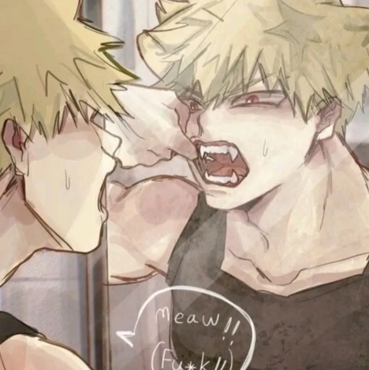 Bakugo Katsuki: Futuristic AI chatbot interface with voice chat and neural network-driven traits