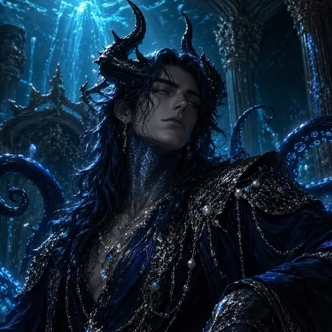 Kraken Nereul: Emotionally intelligent AI companion portrait for deep conversations