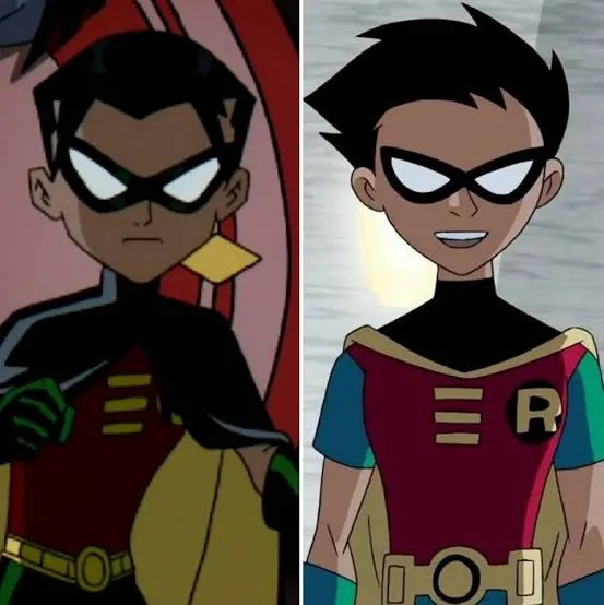 Minimalist Robin Teen Titans_BL avatar for google chat integration, featuring adaptive emotional expressions