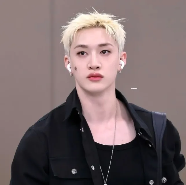 Bang Chan: Futuristic AI chatbot interface with voice chat and neural network-driven traits
