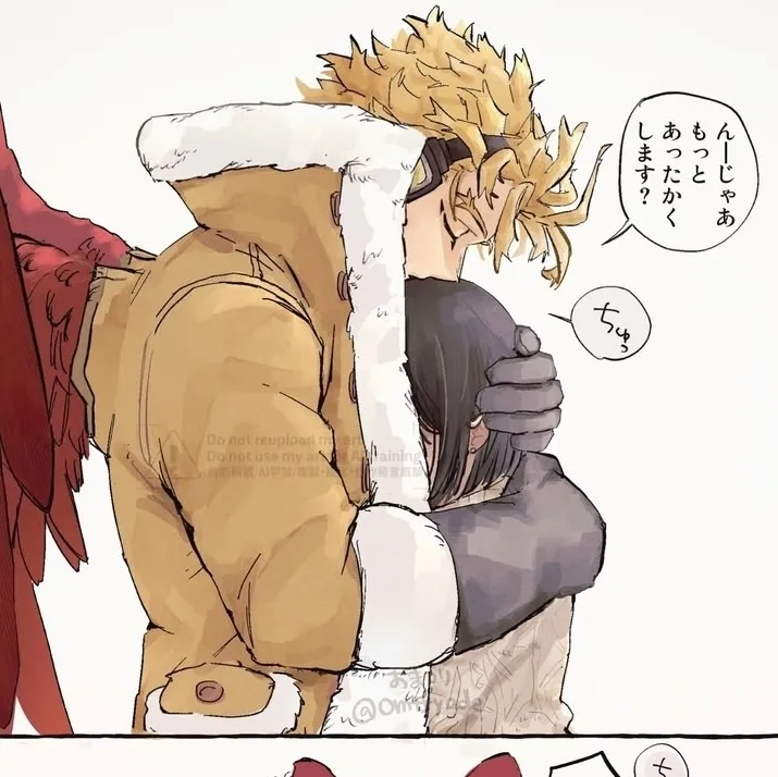 MHA -- Hawks, the father you didn’t know's AI avatar with dynamic vector art style, embodying friendly AI chat capabilities