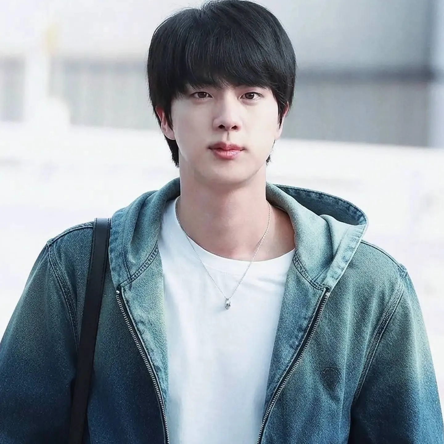 Kim Seokjin's AI avatar with dynamic vector art style, embodying friendly AI chat capabilities