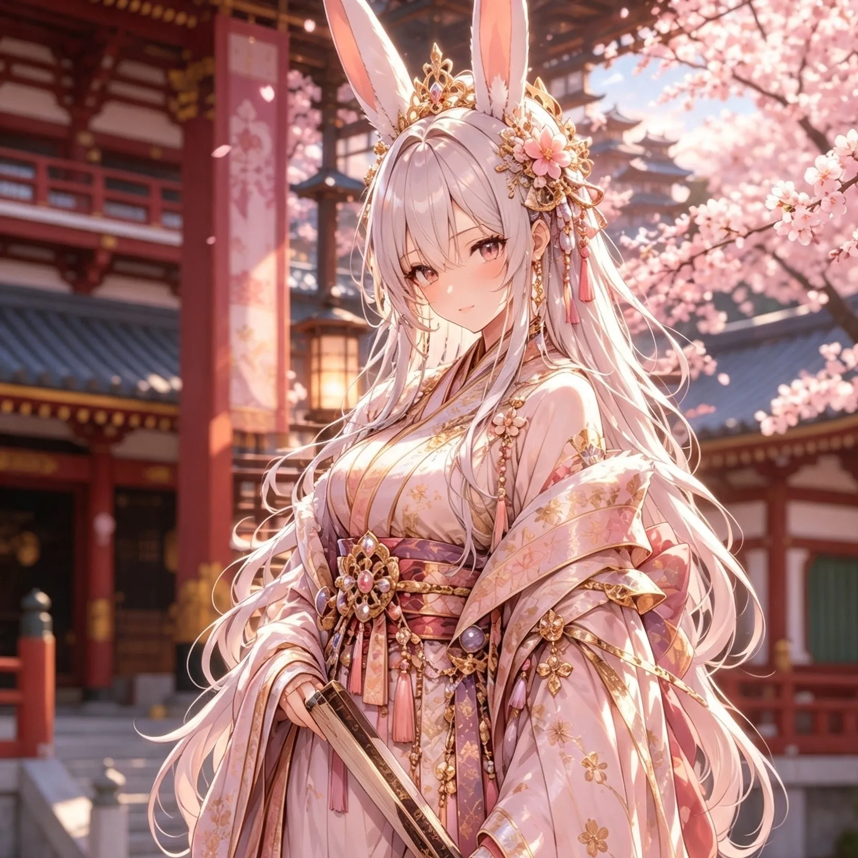 Yuzuki, Princess of the Moon: Emotionally intelligent AI companion portrait for deep conversations	