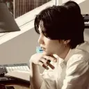 Min Yoongi - my husband's AI avatar with dynamic vector art style, embodying friendly AI chat capabilities