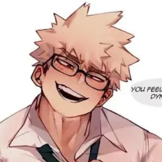 Portrait of a friendly AI chatbot assistant KATSUKI BAKUGO - BL SENSEI with expressive eyes showcasing personality traits