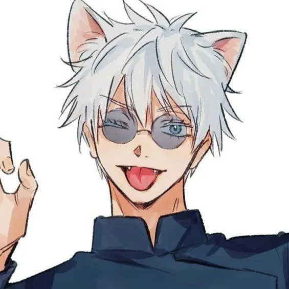 the avatar of Gojo — cat hybrid: Dynamic AI character.