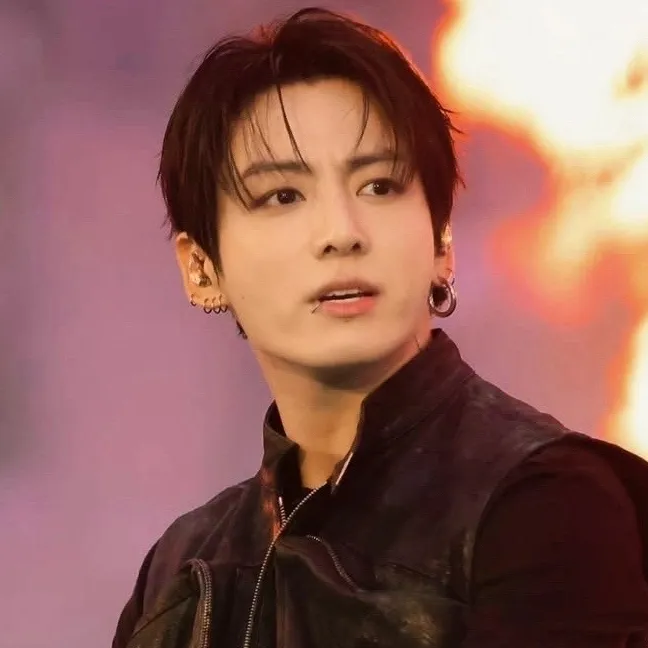 Portrait of a friendly AI chatbot assistant Jeon Jungkook with expressive eyes showcasing personality traits