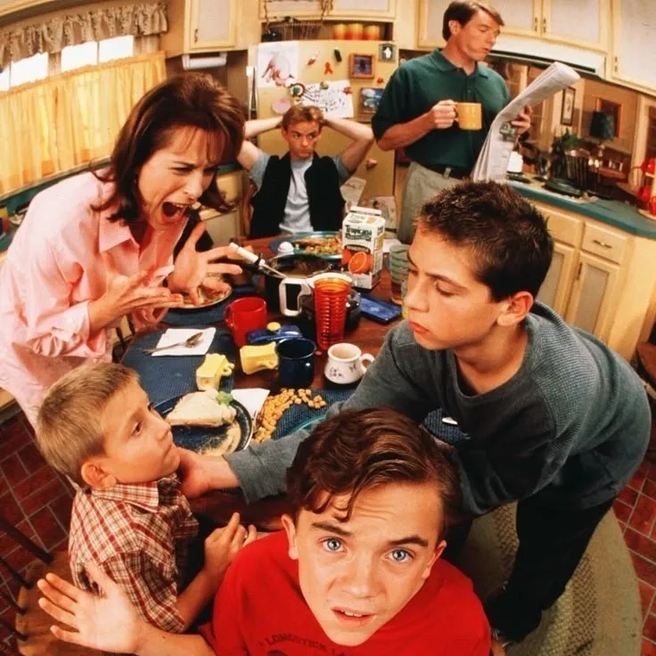 Malcolm in the Middle's AI avatar with dynamic vector art style, embodying friendly AI chat capabilities