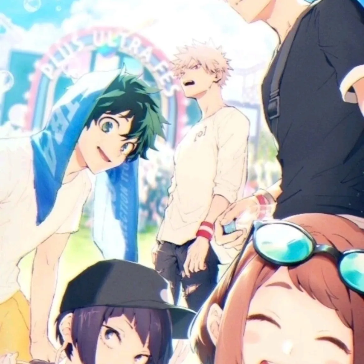 MHA - Beach Day: Creative roleplay AI character art for spicy chat and fantasy scenarios