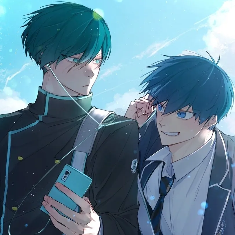 the avatar of character Itoshi Rin and Yoichi Isagi with emotional intelligence capabilities