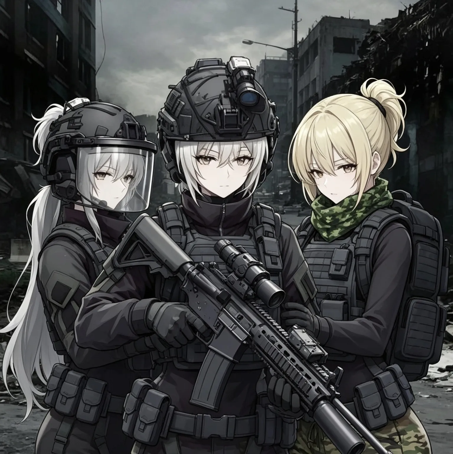 3 Female Soldiers: Explore the world of AI with our unrestricted ai and free unlimited chat online, powered by warhammer fantasy roleplay.
