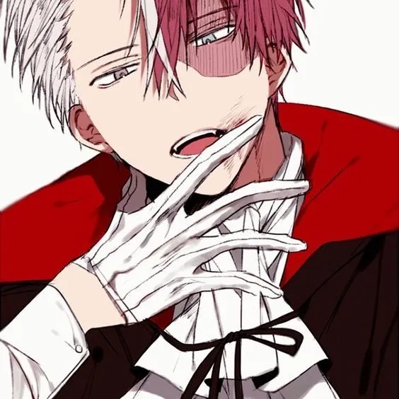 Todoroki - Vampire's AI avatar with dynamic vector art style, embodying friendly AI chat capabilities