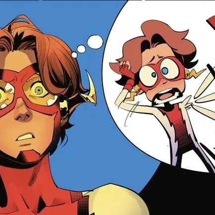 Minimalist Bart Allen - BL avatar for google chat integration, featuring adaptive emotional expressions