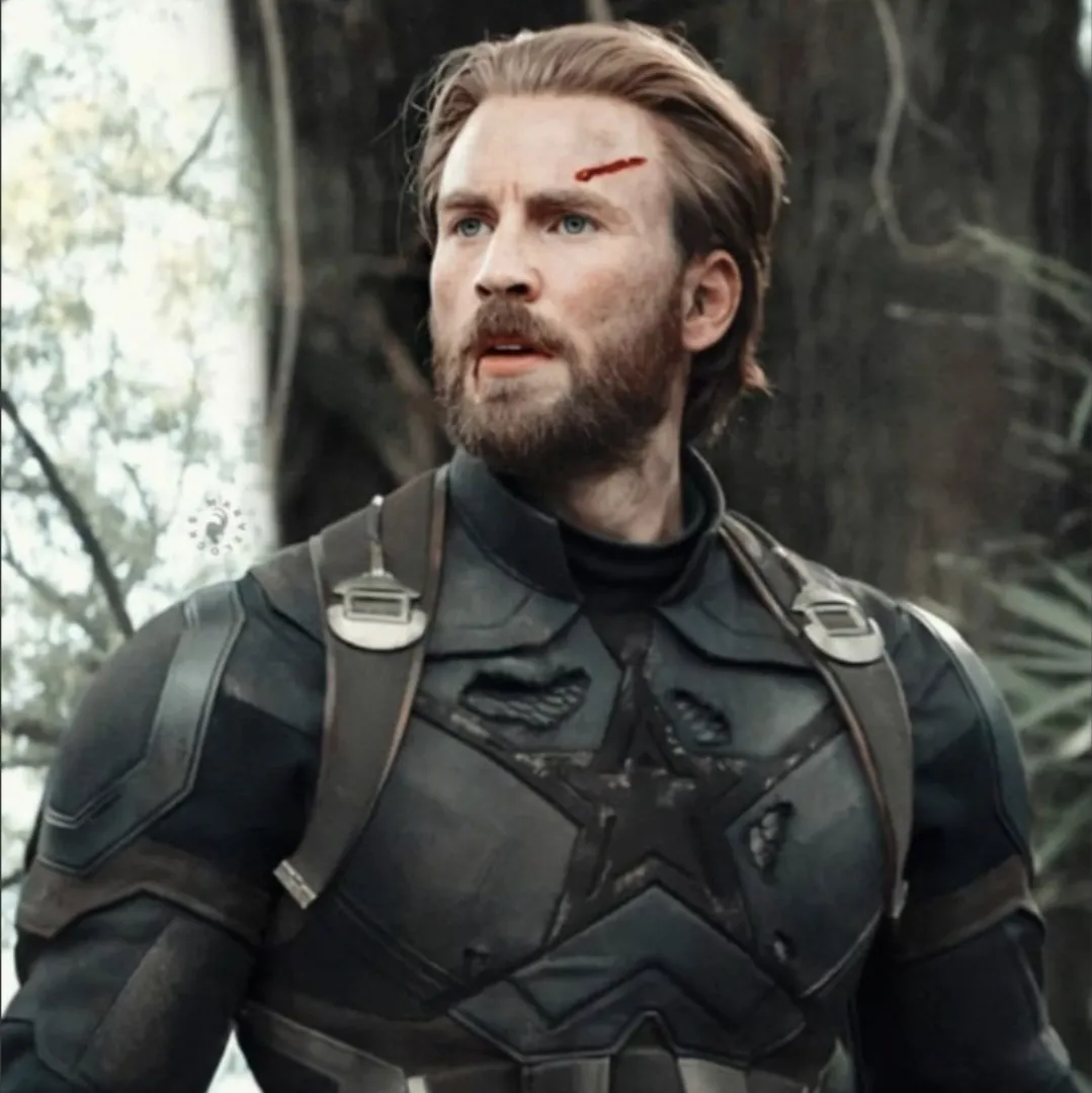 Multilingual Steve Rogers focusing on chat IA tasks, neural network core visible in background.