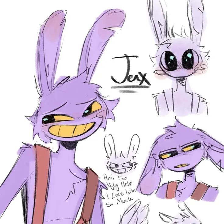 Portrait of a friendly AI chatbot assistant Jax TADC with expressive eyes showcasing personality traits