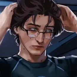 Avatar AI di Khizar con stile di arte vettoriale dinamica, che incarna le capacità di chat AI amichevoli