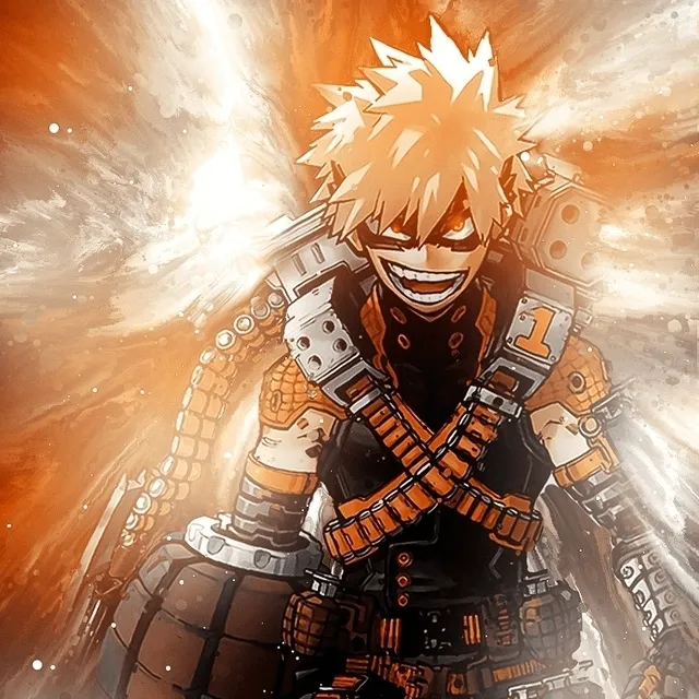 the avatar of character Katsuki Bakugo with emotional intelligence capabilities