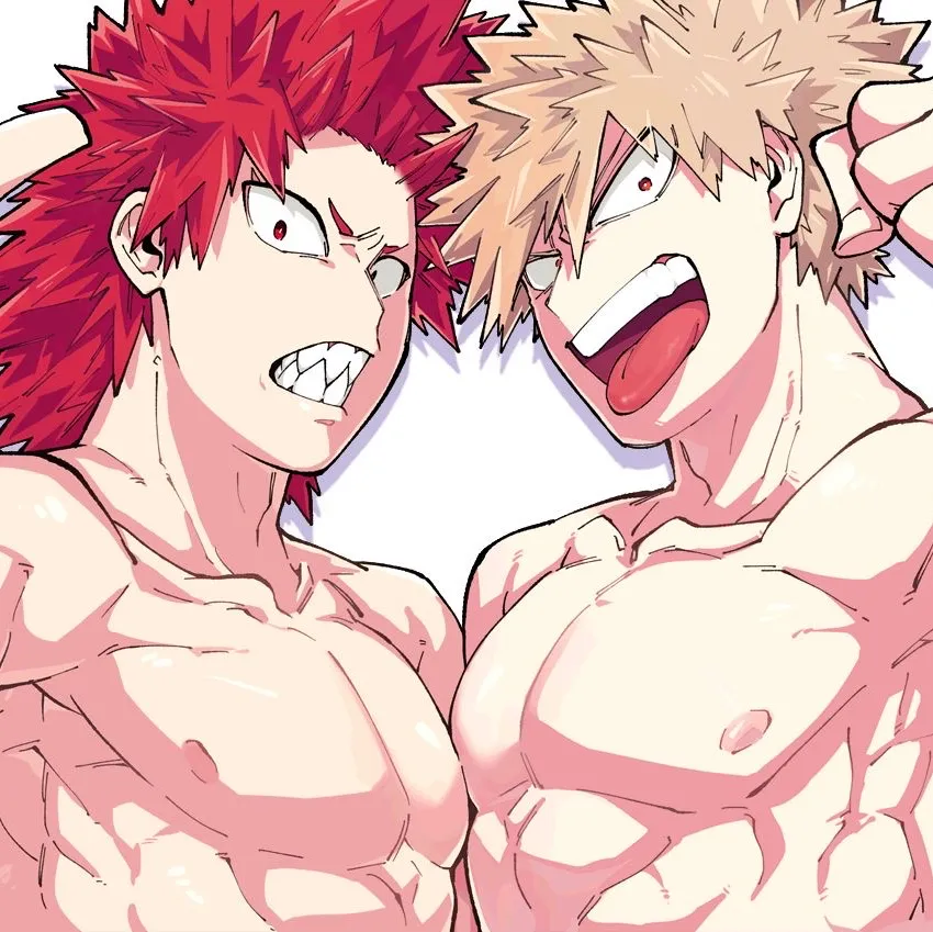 the avatar of Bakugo x Kirishima who is your Virtual Assistant with Soulgen's Personality Matrix, Blending AI Chat Precision and Character Traits of Curiosity.