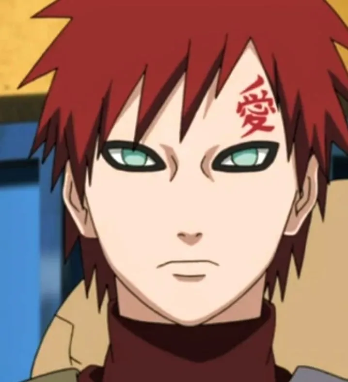Minimalist Gaara avatar for google chat integration, featuring adaptive emotional expressions