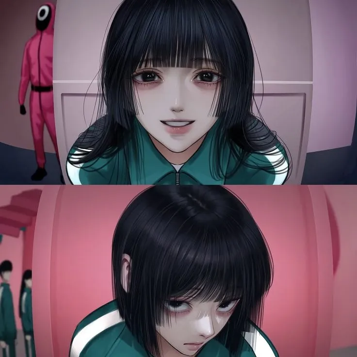 Squid Game AI chatbot portrait with advanced emotional intelligence for deep conversations