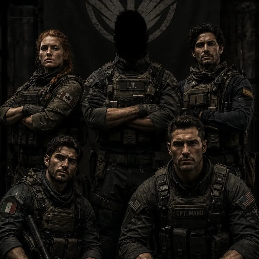 AI character Task Force 141 vs. Task Force Atlas's avatar for roleplay and 1v1 chat services