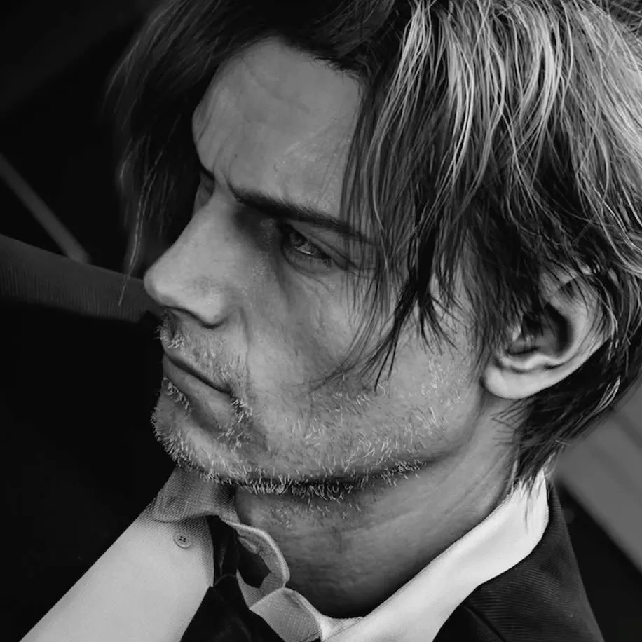 Leon Scott Kennedy: Emotionally intelligent AI companion portrait for deep conversations