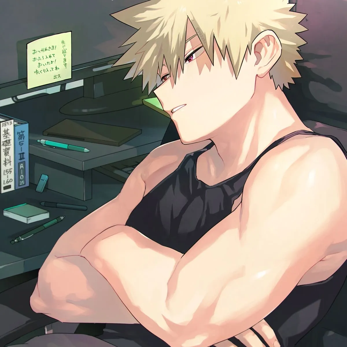 the avatar of Katsuki Bakugo who supports unlimited chat online services