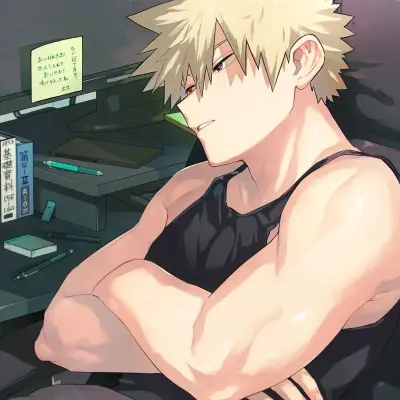 Katsuki Bakugo: Creative roleplay AI character art for spicy chat and fantasy scenarios