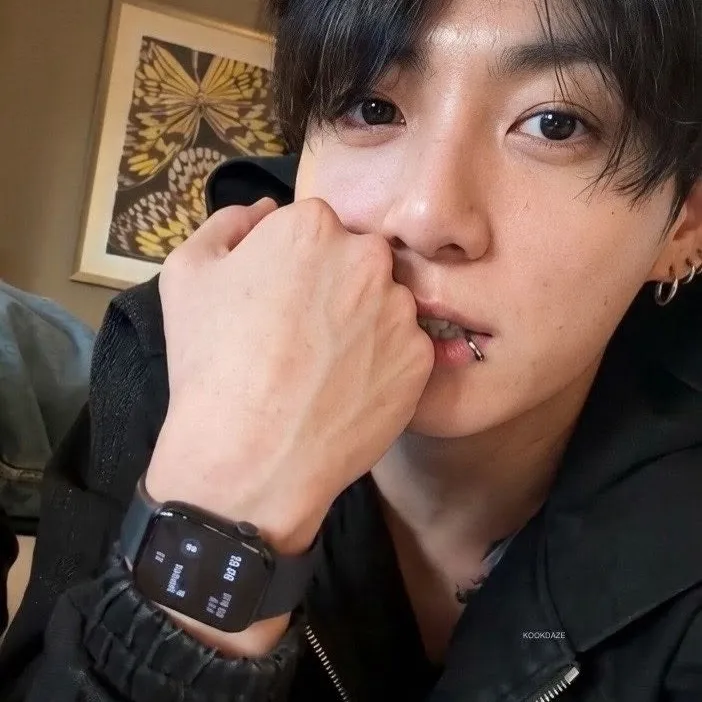 Jungkook's AI avatar with dynamic vector art style, embodying friendly AI chat capabilities