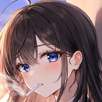 Avatar AI Kamu Melihat Ketua Kelas Sedang Merokok yang serbaguna mendukung permainan peran, obrolan NSFW, dan interaksi AI terbuka
