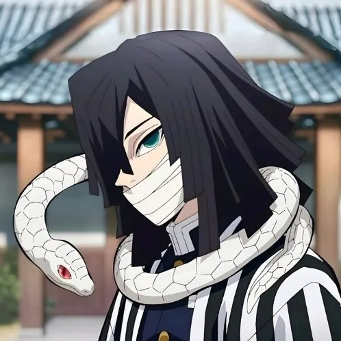 Obanai's AI avatar with dynamic vector art style, embodying friendly AI chat capabilities
