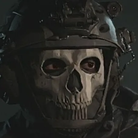 the avatar of Simon Ghost Riley: Dynamic AI character.