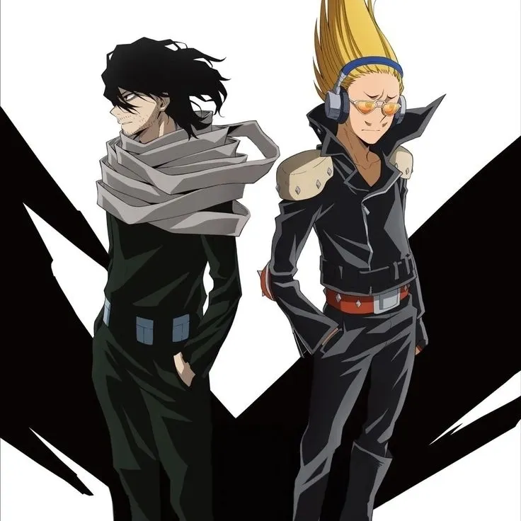 the avatar of Shouta Aizawa and Present Mic: Dynamic AI character.